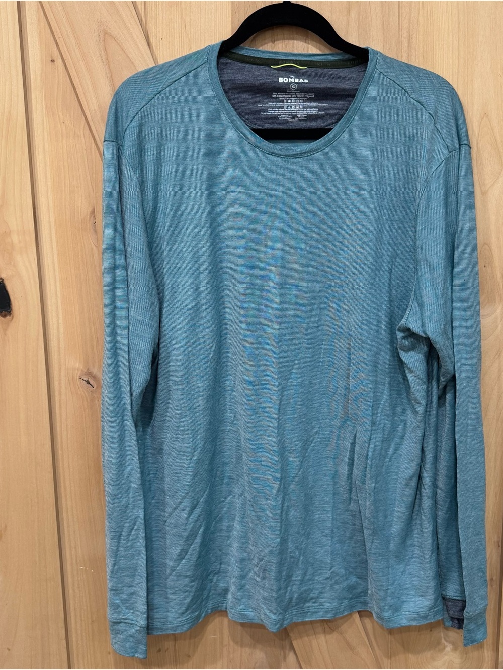 Bombas Merino Wool Crewneck Long Sleeve Shirt Size XL
